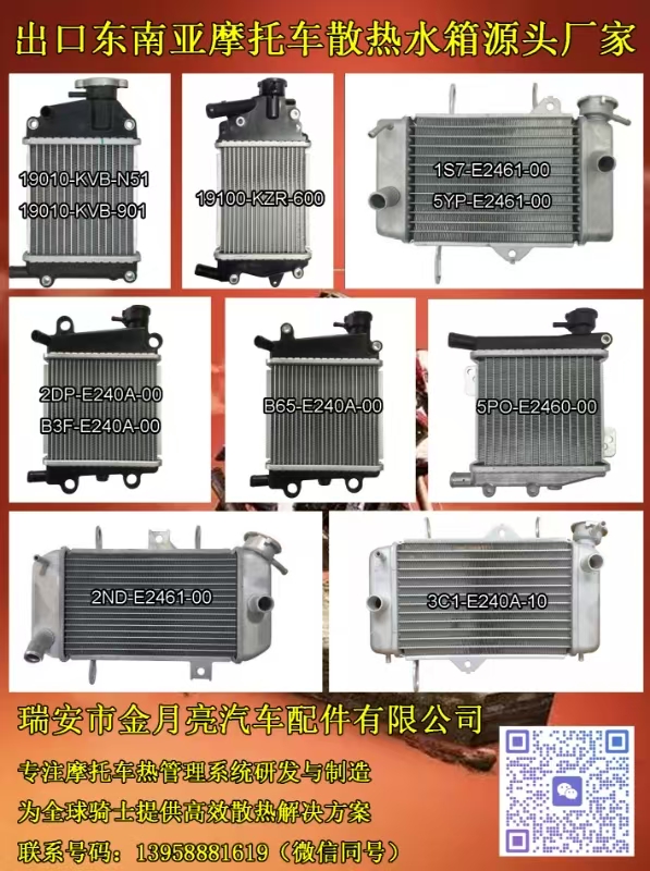 Motorcycle cooling water tank