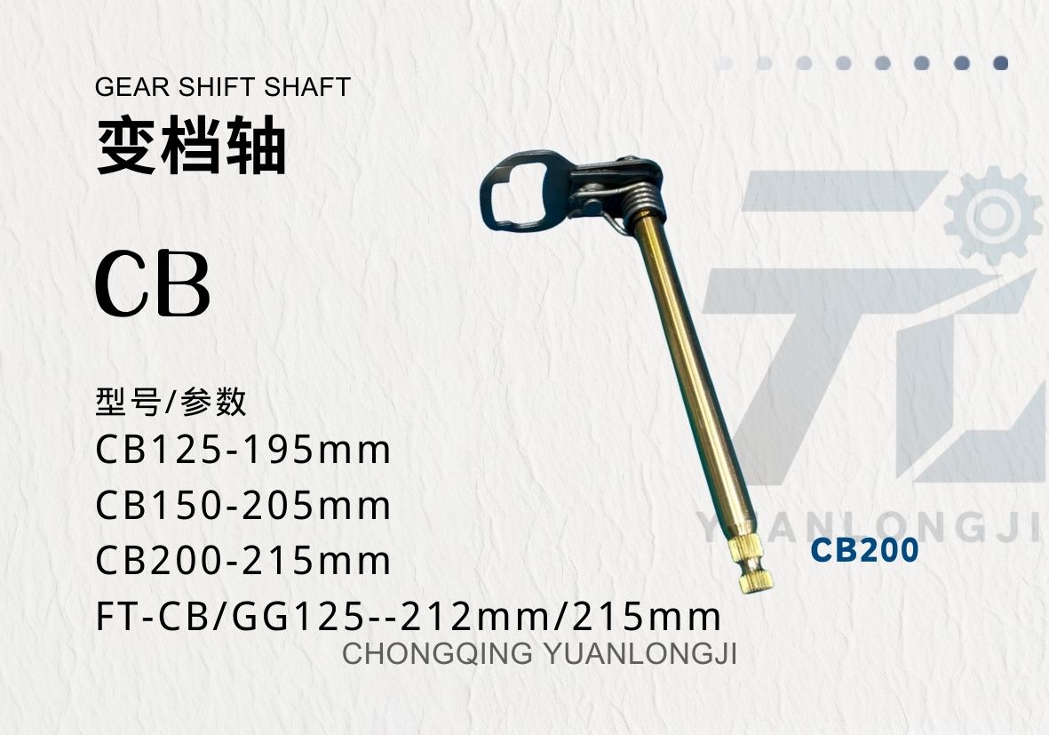 Motorcycle gear shift axle